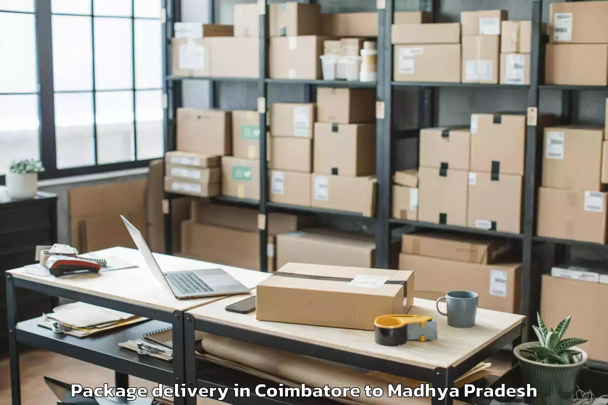 Affordable Coimbatore to Suwasara Package Delivery